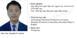 Giáo viên Expedito R. Jacinto