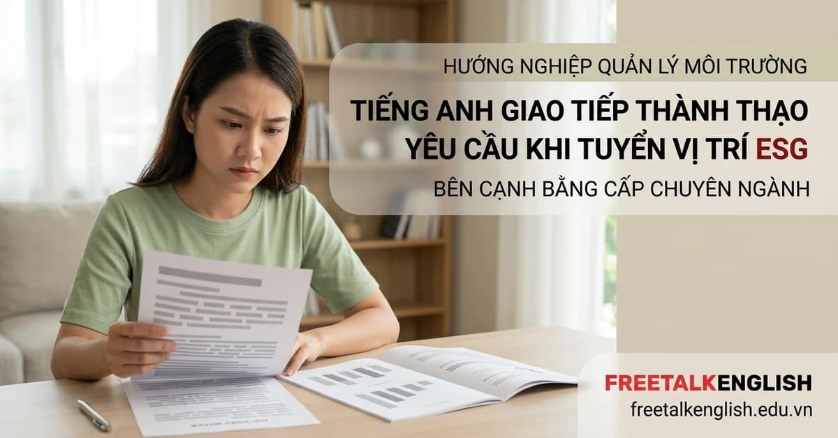 Phương Pháp Học Tiếng Anh Ngành Quản Lý Tài Nguyên Môi Trường