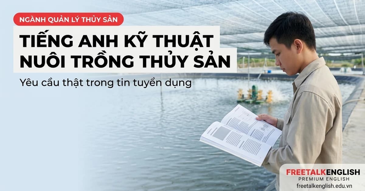 Phương Pháp Học Và Chứng Chỉ Tiếng Anh Ngành Quản Lý Thủy Sản