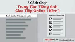 5 Cách Chọn Trung Tâm Tiếng Anh Giao Tiếp Online Học 1 Kèm 1