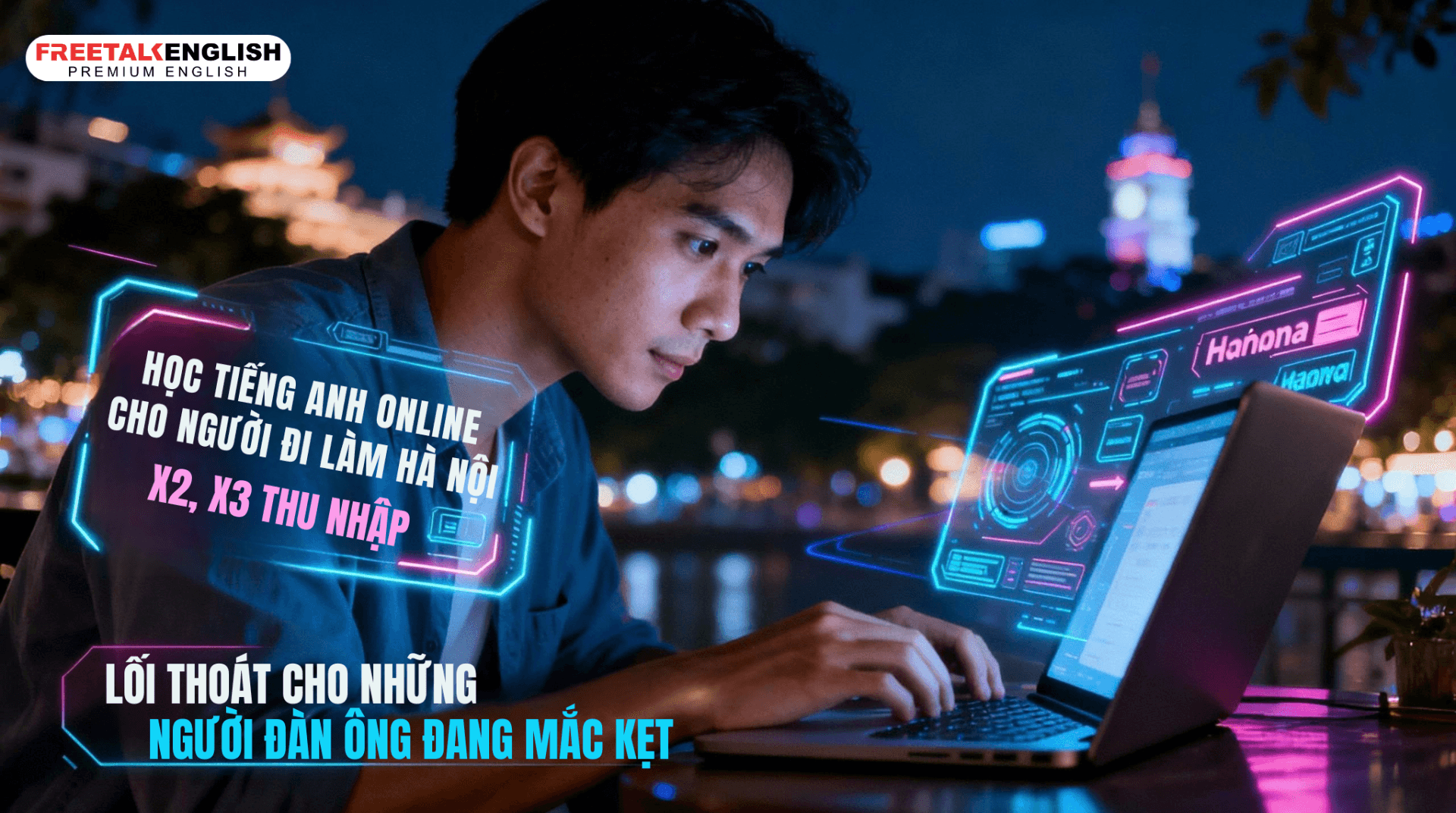 Học Tiếng Anh Online Cho Người Đi Làm Hà Nội – X2, X3 Thu Nhập: Lối Thoát Thật Sự Cho Những Người Đàn Ông Đang Mắc Kẹt!