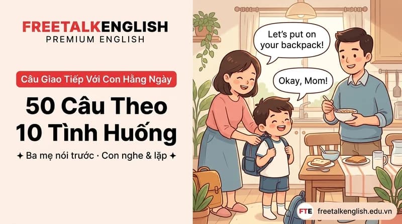 50 Câu Tiếng Anh Giao Tiếp Với Con Mỗi Ngày Bố Mẹ Dùng Được Ngay