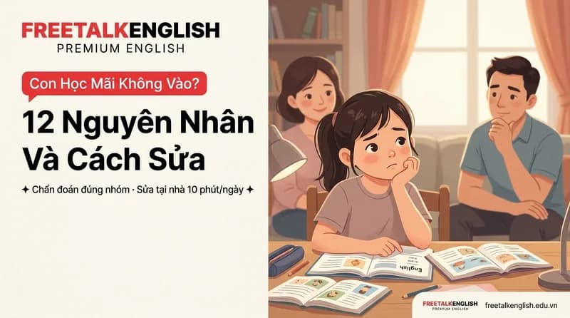 Con Học Tiếng Anh Mãi Không Tiến Bộ? 12 Nguyên Nhân Và Cách Gỡ