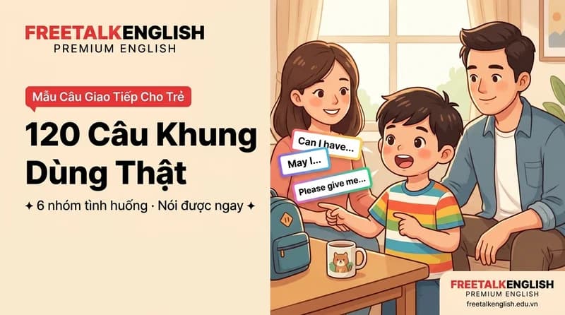 120 Mẫu Câu Tiếng Anh Giao Tiếp Cho Trẻ Dùng Được Ngay