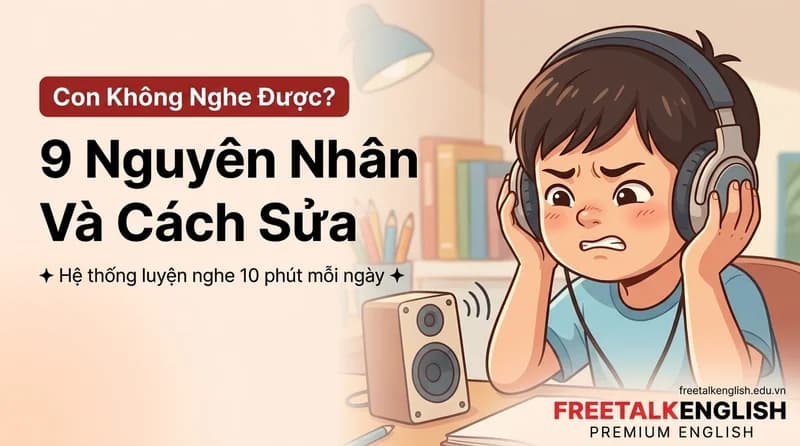 9 Nguyên Nhân Trẻ Nghe Tiếng Anh Không Hiểu Và Cách Luyện Nghe Mỗi Ngày