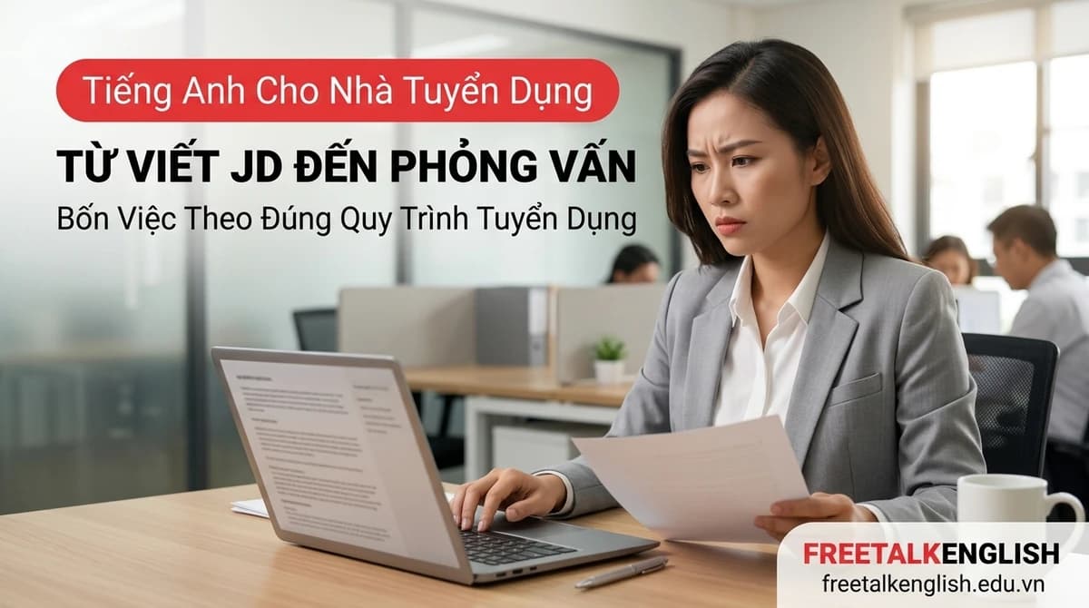 Cách Dùng Tiếng Anh Cho Nhà Tuyển Dụng Từ Viết JD Đến Phỏng Vấn