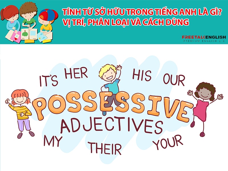 Tính từ sở hữu trong tiếng Anh là gì? Vị trí, phân loại và cách dùng
