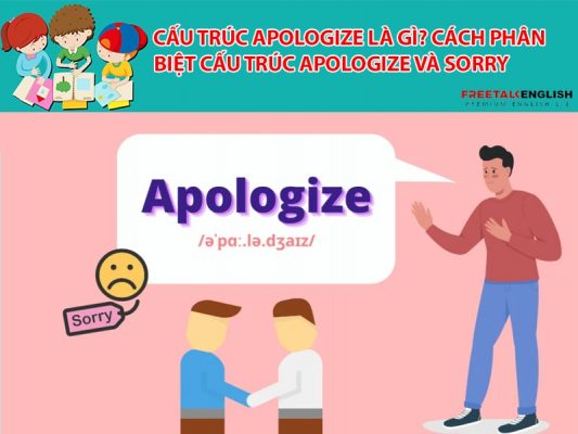 Cấu trúc Apologize là gì? Cách phân biệt cấu trúc Apologize và Sorry