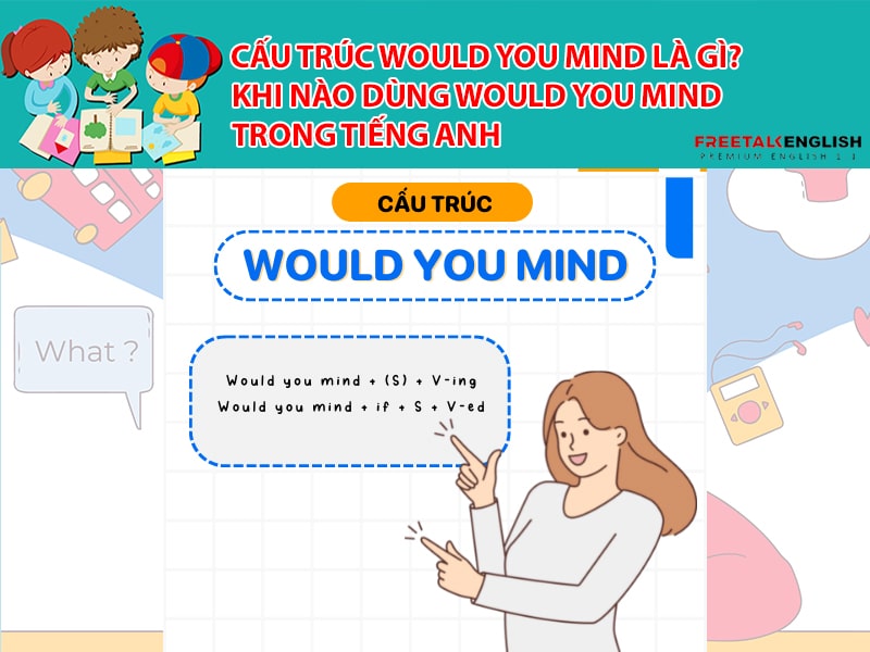 Cấu trúc Would you mind là gì? Khi nào dùng Would you mind trong tiếng Anh