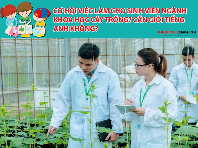 Cơ hội việc làm cho sinh viên ngành khoa học cây trồng? Cần giỏi Tiếng Anh không?