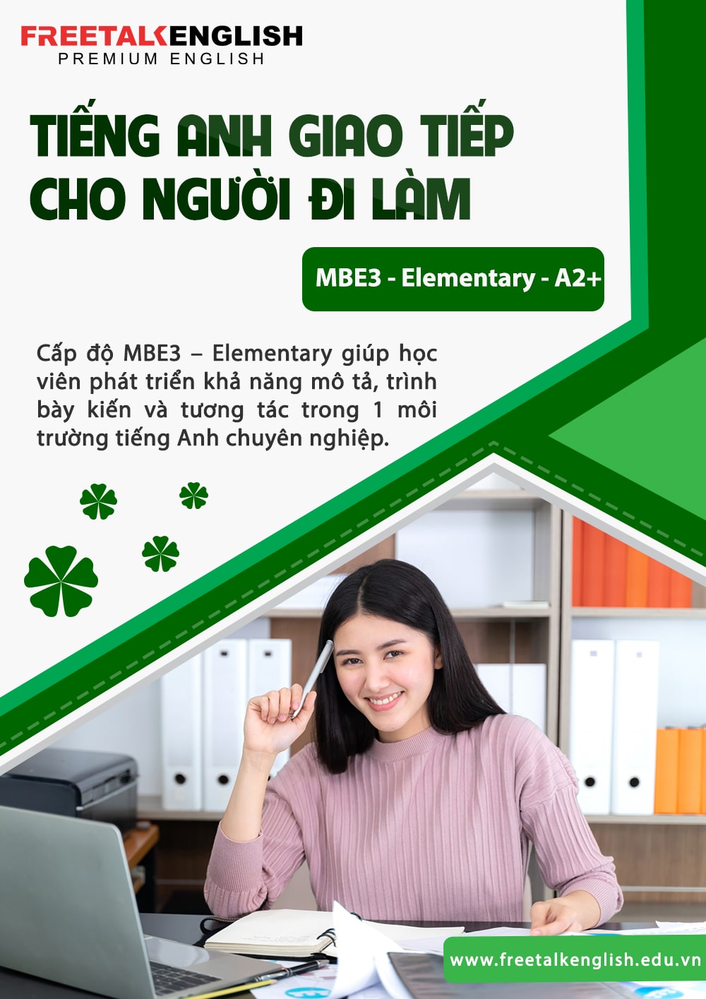 Tiếng Anh giao tiếp cho người đi làm trình độ MBE3 - Elementary - A2+