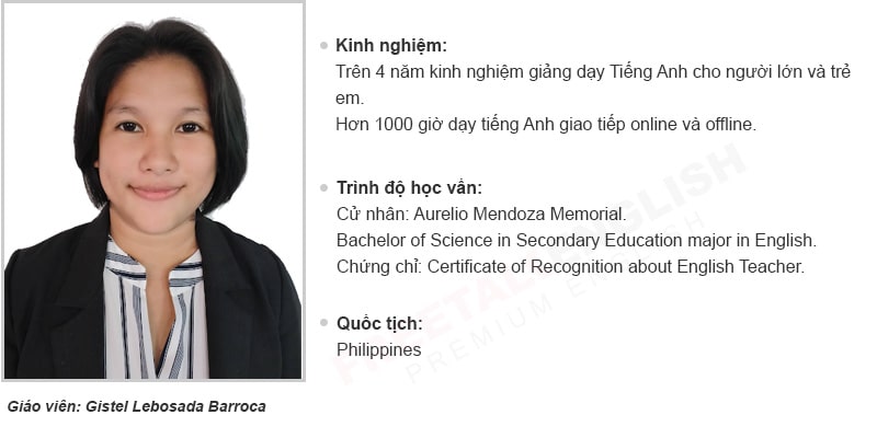 Giáo viên Gistel Lebosada Barroca