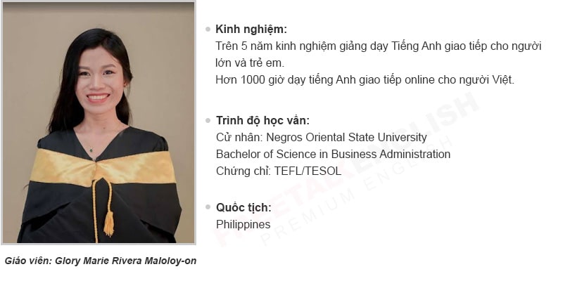 Giáo viên Glory Marie Rivera Maloloy-on