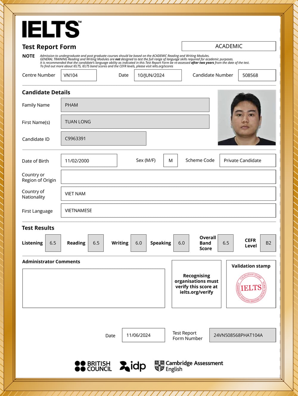 Giáo viên Phạm Tuấn Long