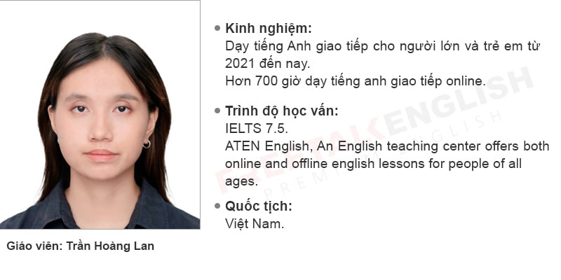 Giáo viên: Trần Hoàng Lan