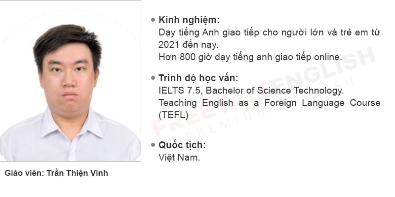 Giáo viên Trần Thiện Vinh