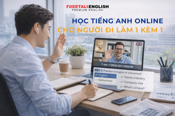 học tiếng Anh online cho người đi làm 1 kèm 1