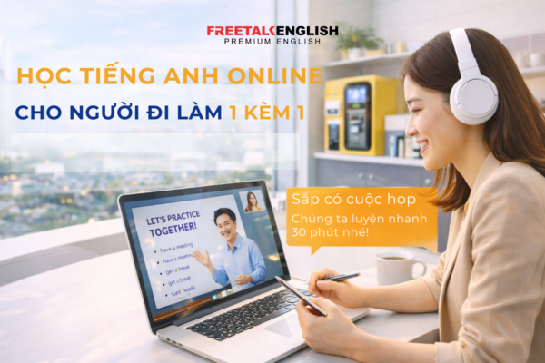 HỌC TIẾNG ANH ONLINE CHO NGƯỜI ĐI LÀM 1 KÈM 1