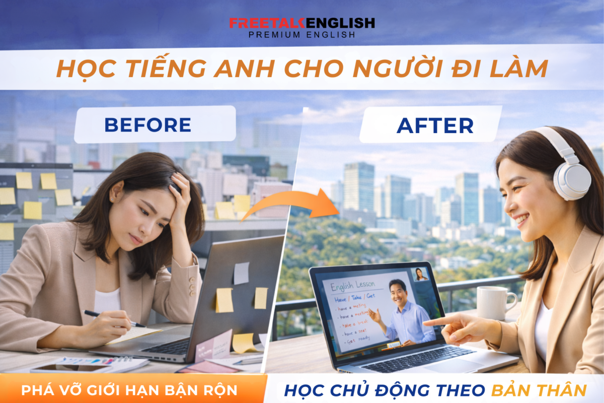 HỌC TIẾNG ANH ONLINE CHO NGƯỜI ĐI LÀM